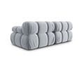 Canapea modulara 2 locuri, Bellis-51, Micadoni Home, 188x94x70 cm, catifea, albastru deschis