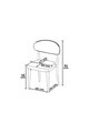Set scaune 6 piese, Hanah Home, Onex, Negru