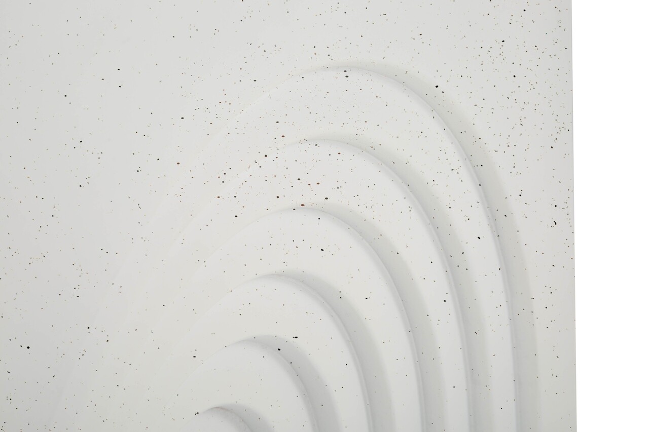 Masuta de cafea, Mauro Ferretti, Arc, 47.5x58x47.5 cm, utilizare interior / exterior,  oxid de magneziu, crem - view 3