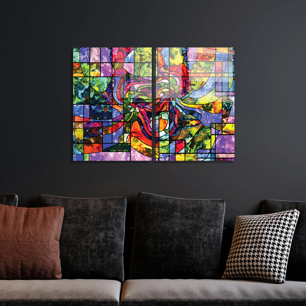 Tablou decorativ (2 Pieces), 2001, Dimensiune: 45 x 65 cm (2 bucăți), Multicolor - view 2