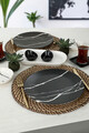 Set de mic dejun, Keramika, 275KRM1656, Ceramica, Alb/Negru