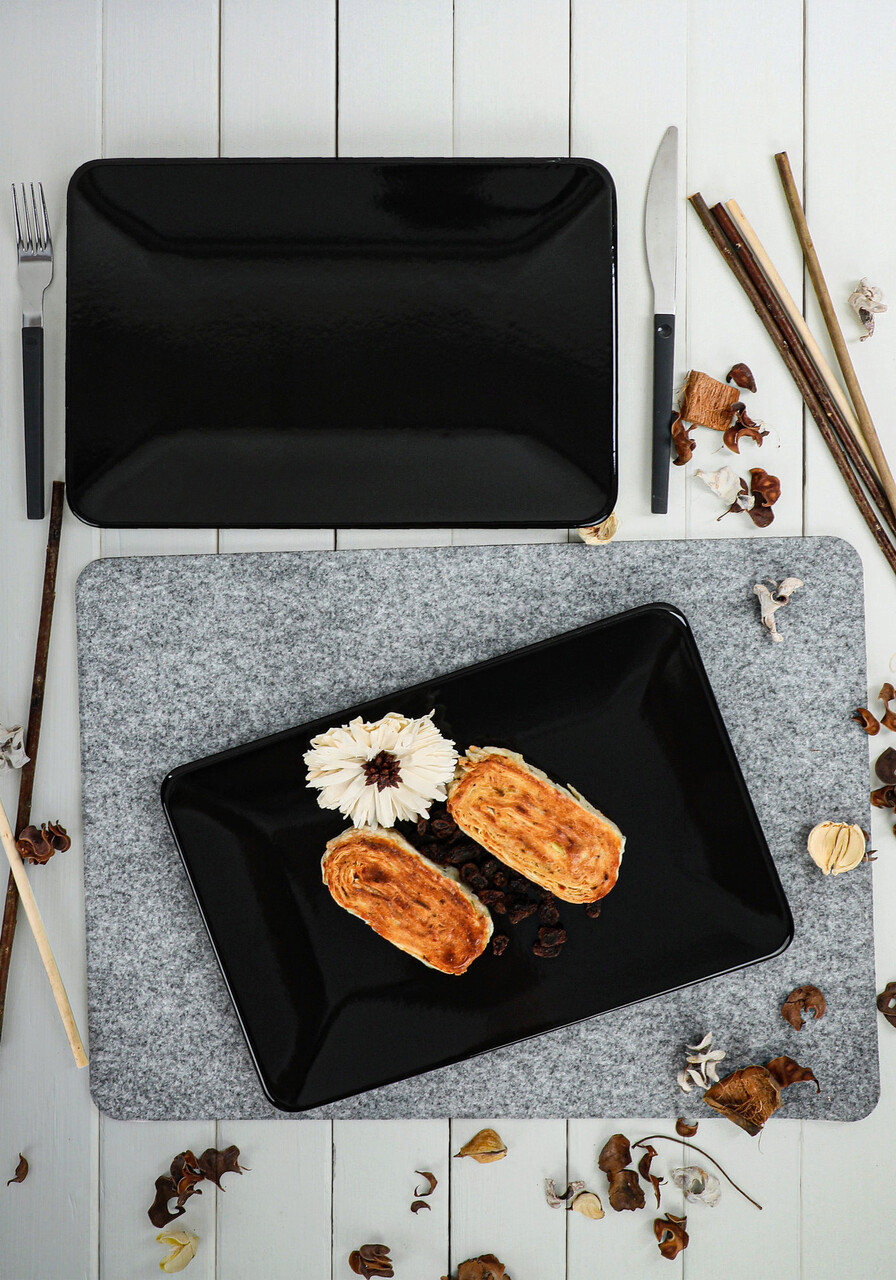 Set platouri servire, Hermia, 275KRM1686, Negru - imagine 6