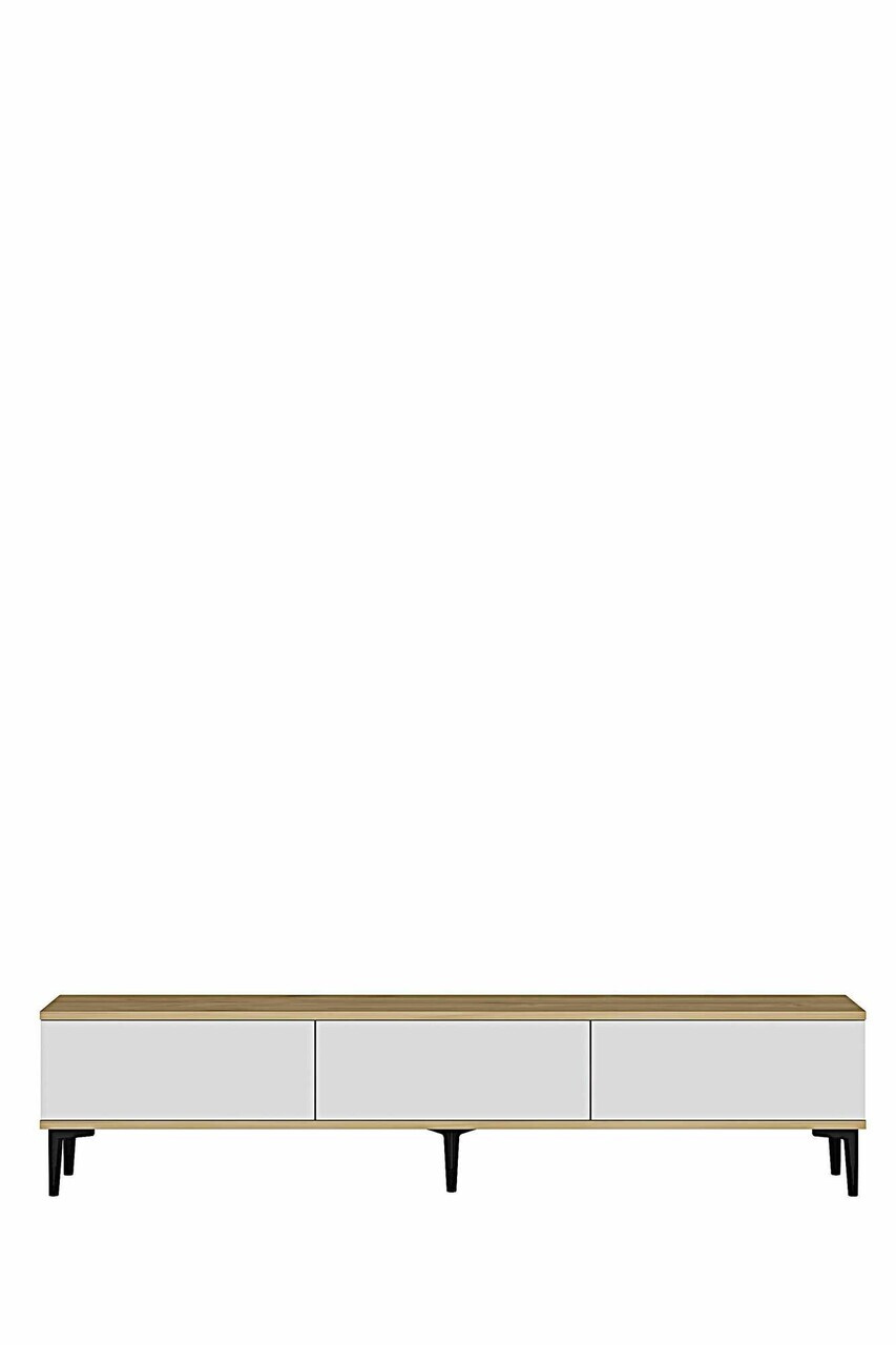Comoda TV, Hanah Home, Didema 180, 180x40.5x30 cm, Stejar Safir / Alb — imaginea 5