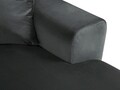 Coltar panoramic extensibil stanga 7 locuri, Moghan, Micadoni Home, GL, 313x194x88 cm, catifea, gri inchis