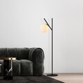 Lampadar, Fork - 13026, Fulgor, 31 x 45 x 152 cm, 1 x E14, 40W, negru