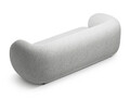 Canapea modulara 3 locuri, Kate, Micadoni, 213x99x76 cm, tesatura structurata, gri deschis melanj