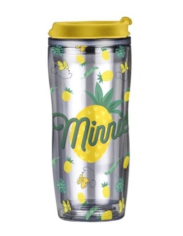Cana termos ananas minnie, disney, 400 ml, inox, multicolor