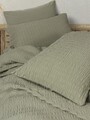 Lenjerie de pat dubla, Sungai - Green, Cotton Box, 60% bumbac/40% poliester