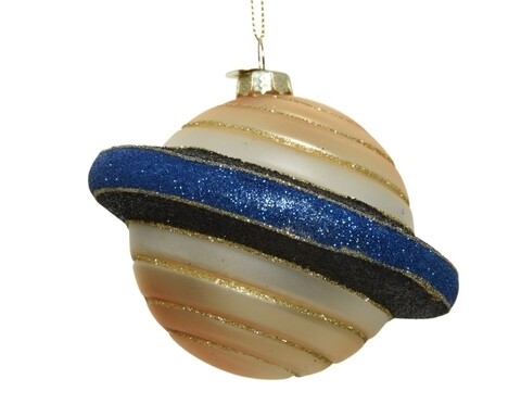 Glob Planet, Decoris, 10x8 cm, sticla, auriu
