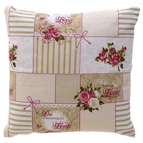 Perna decorativa InArt, 40x40 cm, Rose