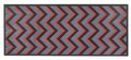 Covor pentru bucatarie Delos, Decorino, 50x120 cm, poliester, gri/rosu