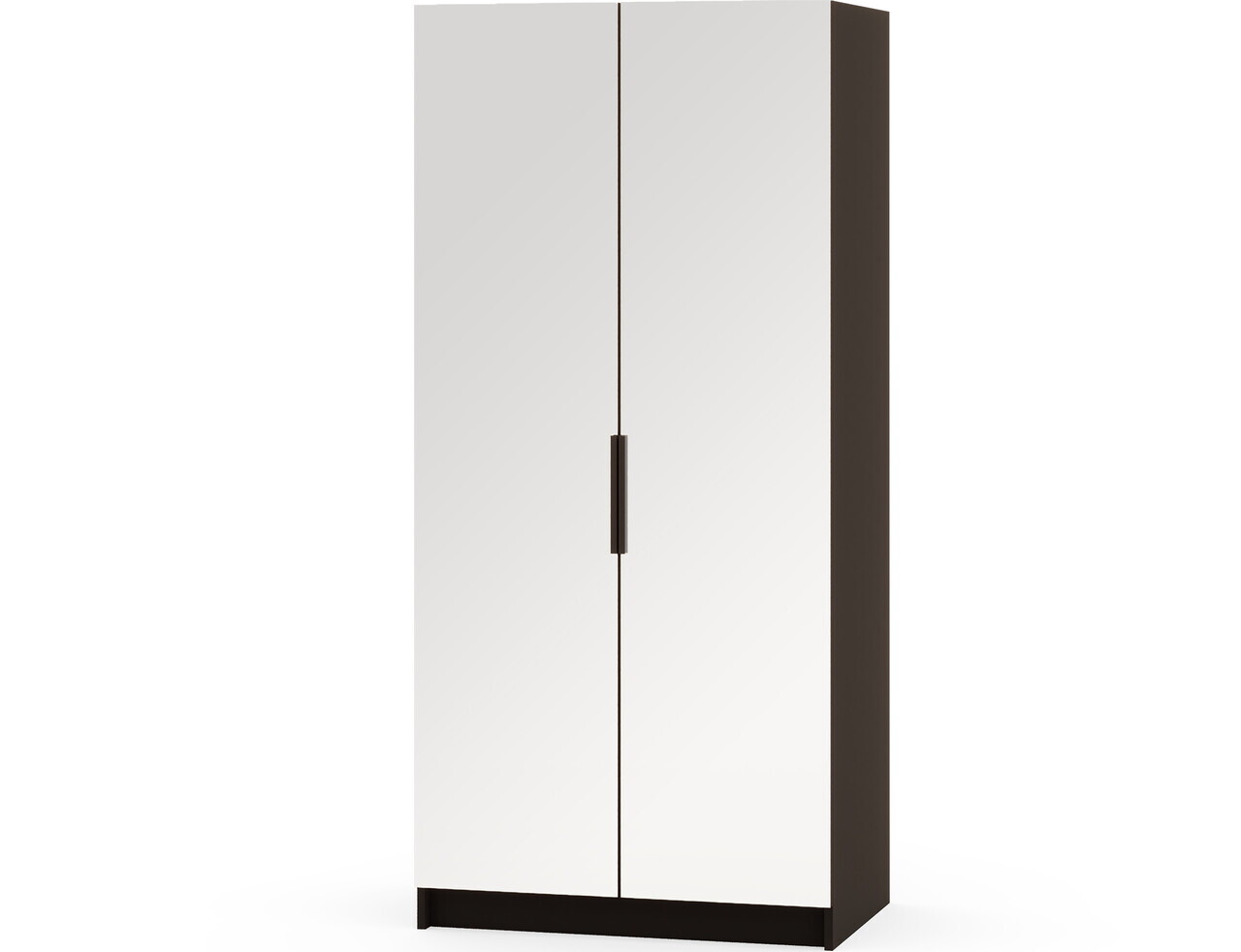 Dulap pentru haine cu oglinda ELTAP, BM2-SZA100, Mirtillo, 100x60x216 cm, PAL laminat, negru — imaginea 6