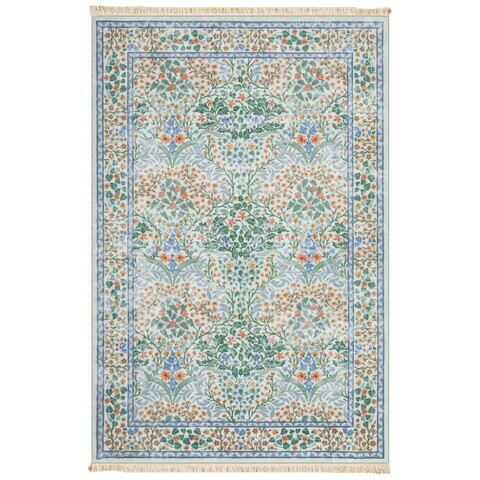 Covor, 143, 120x180 cm, Bumbac, Gri deschis