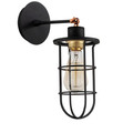 Aplica de perete, Alby, 525NOR3175, Metal, Negru