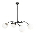 Lustra, Opviq, 892OPV1441, Metal, Alb/Negru