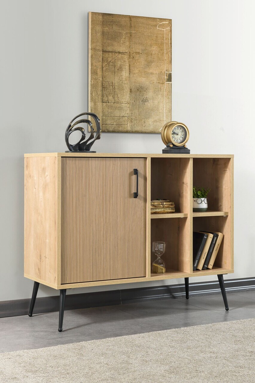 Consola, Hanah Home, Şile 4110, 100x83x44 cm, PAL, Maro — imaginea 4