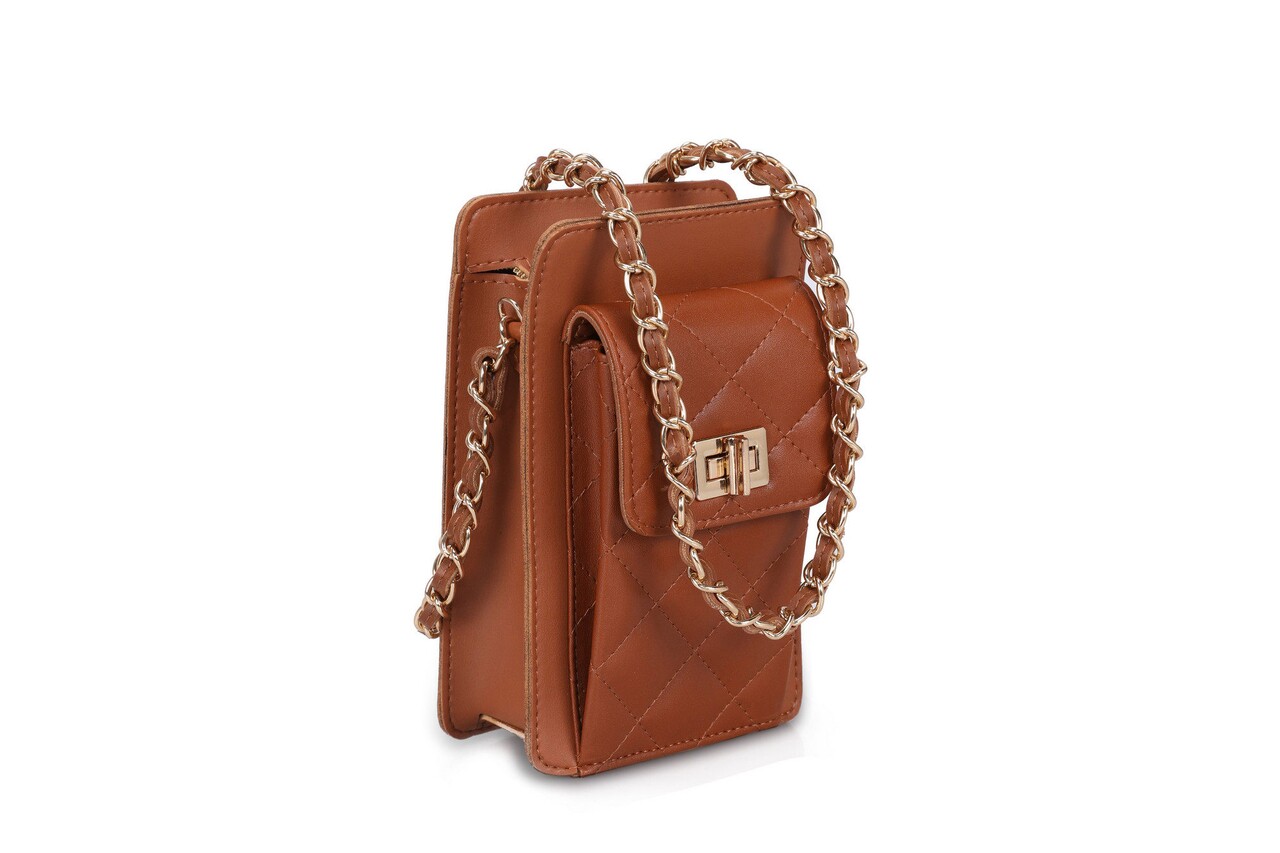 Geanta, Lucky Bees, 305 Tan, piele ecologica, maro