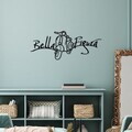 Decoratiune de perete, Bella Figura 1, Dimensiune: 60 x 25 cm, Negru