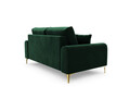 Canapea, Madara, Mazzini Sofas, 2 locuri, gold legs, 172x102x90 cm, catifea, verde bottle