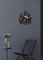 Candelabru Leavy, RL, 38x150 cm, 28W, 1x E27, metal, negru mat/auriu