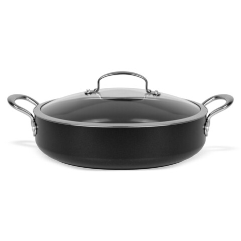 Cratita cu capac, greenpan, 30 cm Ø, 4.8 l, aluminiu intarit/inox/sticla