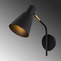 Aplica de perete, Sivani - MR-664, Alby, 14 x 36 x 40 cm, 1 x E27, 40W, negru
