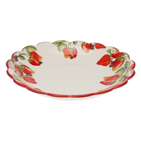 Platou pentru servire, Versa, Frutero Fruits, 32.5 cm Ø, dolomit, multicolor