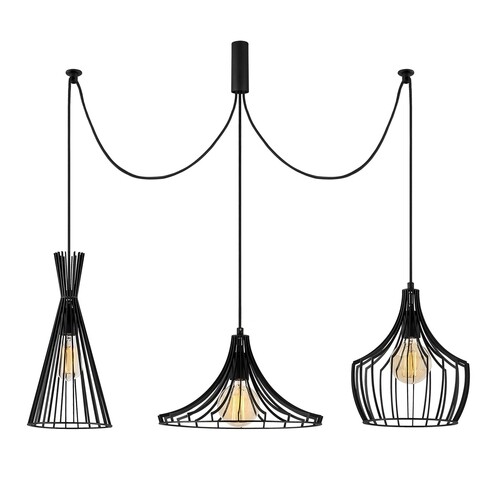 Lustra Mezopotamya N-1291, Noor, 114 x 130 cm, 3 x E27, 100W, negru Iluminat