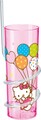 Pahar cu pai Hello Kitty, Sanrio, 325 ml, plastic