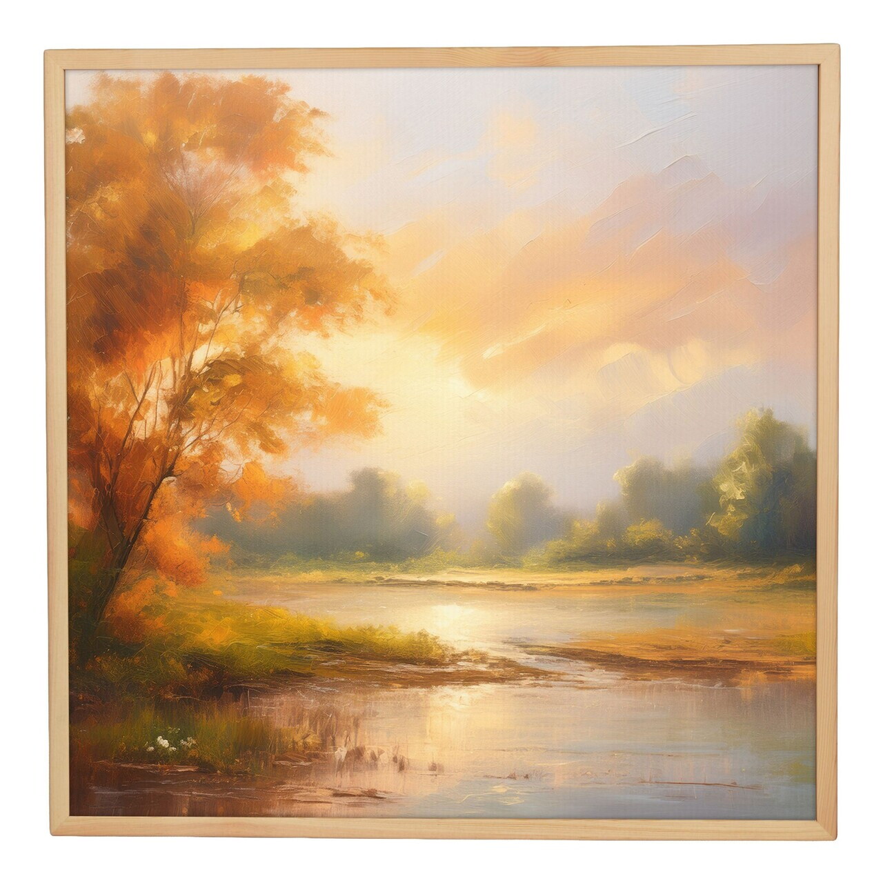 Tablou decorativ, Cc-K-Ah-1019, Canvas, Cadru: 100% LEMN (Grosime: 18 mm), Multicolor - view 2