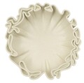 Vas decorativ Stons, Mauro Ferretti, 40.5x38.5x9.5 cm, polirasina, crem