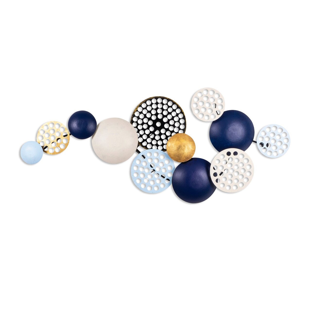 Decoratiune de perete, Aurora 2, Metal, 95 x 40 cm, Multicolor - 1 | YEO