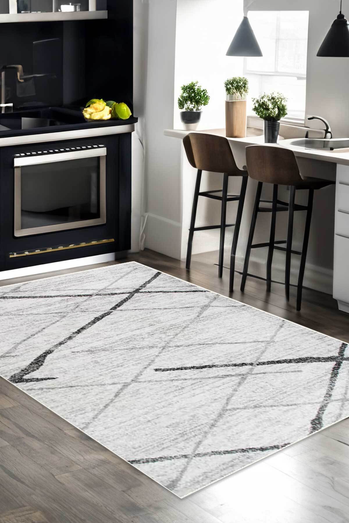 Covor, CLR-5080-10, 100x250 cm, Poliester, Gri