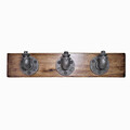 Raft de perete, Evila Originals, BoruRaf038, 50x11x9 cm, Nuc / Negru