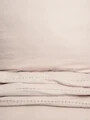 Lenjerie de pat King Size, Tovi, Homla, 200x220 cm, 3 piese, bumbac, bej/verde