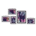 Set 5 tablouri decorative, SET_020, Lulu, 24x29 cm/34x44 cm, plastic
