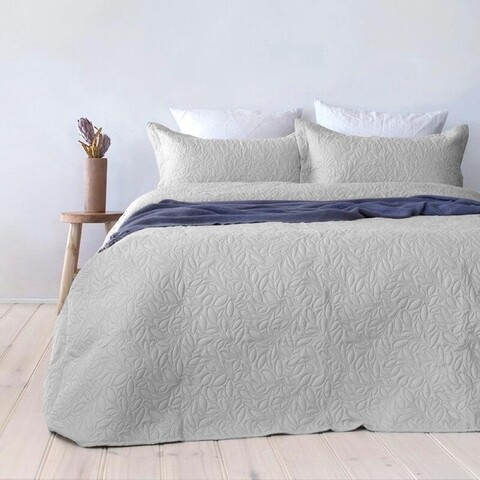 Cuvertura Bona Srebro, Fashion Goods, 200x220 cm, microfibra, gri