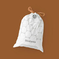 Set 40 saci de gunoi, Brabantia, NewIcon PerfectFit, marimea X, 10-12 L, nailon, alb