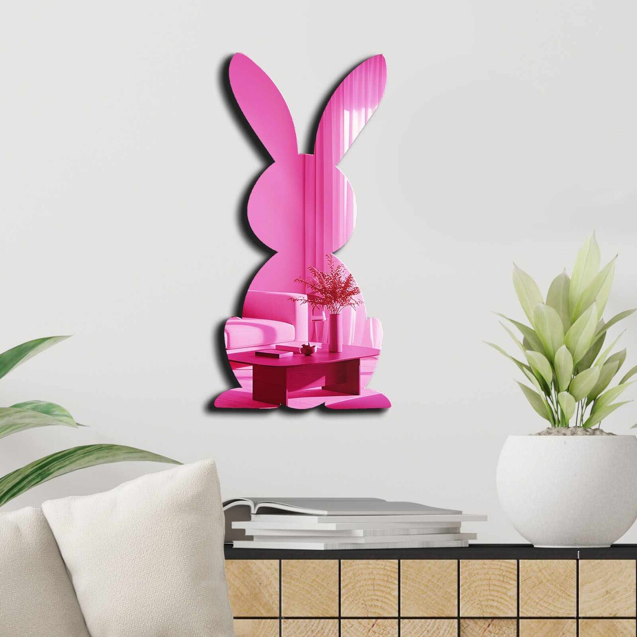 Oglinda decorativa, EAS005PINK, Partea de jos: 100% EVA (Grosime: 10 mm), Roz - view 3