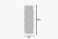 Oglinda decorativa, Siam, Aror, 50x160x2.2 cm, MDF , Alb