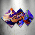 Set 4 tablouri decorative, 4MDF225929653, MDF, Imprimat UV, Multicolor
