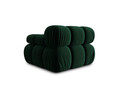 Modul dreapta pentru canapea, 1 loc, Bellis-51, Micadoni Home, 94x94x70 cm, catifea, verde bottle