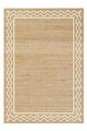 Covor, CLR-0000748-008, 100x150 cm, Poliester, Maro/Alb