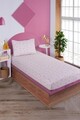 Set de pat pentru o persoana (cearceaf cu elastic si perna) 2 piese, Unicorn Dreams - Beige, Eponj Home, 65% bumbac/35% poliester