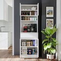 Dulap multifunctional, Hanah Home, 2736, 60x180x42 cm, PAL MELAMINAT, Alb