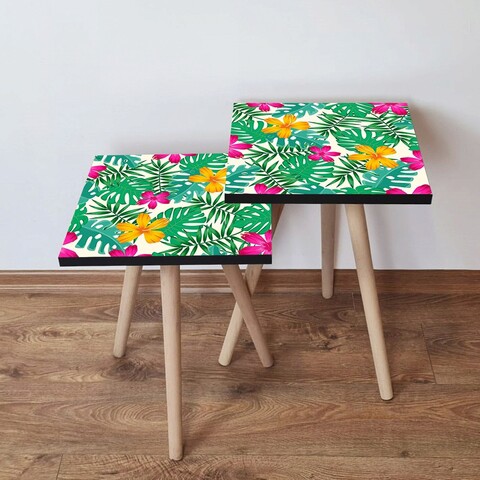 Set masute 2 piese, leona, 2shp206, multicolor