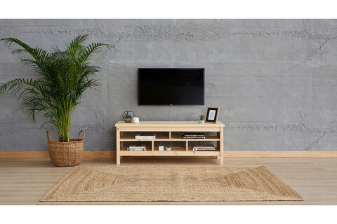 Comoda TV, Puqa Design, Velma, 140x50x40 cm, Lemn, Stejar mezoni.ro