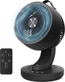 Ventilator de masa Songmics, ultra silentios 20 dB, telecomanda, 8 viteze, oscilatie 70°, negru