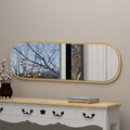 Oglinda decorativa, Siam, Magnum, 40x120x2.2 cm, MDF , Natural