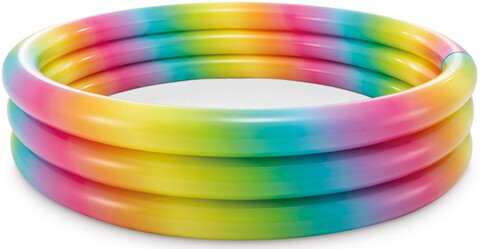 Piscina gonflabila pentru copii Rainbow Ombre, 581 L, 168×38 cm, polivinil, multicolor Excellent Houseware